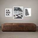 Ver imagem 2 de Set 3 Quadros Rio de Janeiro - Gírias e Foto - com Vidro:moldura Preta