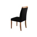 Ver imagem 3 de Kit 4 Cadeiras Decorativas Sala de Jantar Luxo Sueli Facto Preto - Mozzelar
