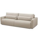 Ver imagem 1 de Sofá Retrátil Reclinável para Sala de Estar Living 270cm Sevilha F04 Linho Bege