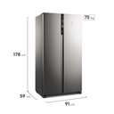 Ver mais imagens de Geladeira Electrolux Side By Side Frost Free 435l Efficient Autosense Inverter Inox Look Is4s - 127v