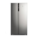 Ver imagem 1 de Geladeira Electrolux Side by Side Frost Free 435L Efficient AutoSense Inverter Inox Look IS4S - 127V