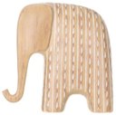 Ver imagem 2 de Escultura Poliresina Elefante 21,5x22x9cm Bege Flor Arte