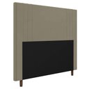 Ver imagem 1 de Cabeceira Box Casal Queen Size Ferrara 160cm Suede Bege