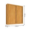 Guarda Roupa Zurique 2 Portas 100% Mdf Peroba Off White Peróba - Móveis Europa - 6
