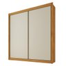 Guarda Roupa Zurique 2 Portas 100% Mdf Peroba Off White Peróba - Móveis Europa - 2