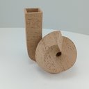 Ver imagem 2 de Vaso Decorativo Enfeite Casa Nó Home&Co Resina 25x21x19cm Bege