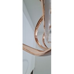 Lustre Pendente Design Moderno Led 45w Rosé Gold 4000k - 5