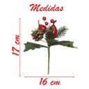 Ver imagem 2 de 10 Ramos Pera Decoração de Natal Artificial 17cm