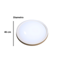 Ver imagem 3 de Plafon Genova Red Hevvy D46cm 45w Interrurptor Dip 3000k, 4000k, 6000k Ip20 Branco