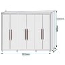 Guarda-Roupa Casal Europa Palermo com 6 Portas e 6 Gavetas - 4