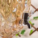 Ver imagem 4 de Suqueira de Cristal Diamond 3 Litros com Dispenser Dourado de V