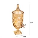 Ver imagem 7 de Suqueira de Cristal Diamond 3 Litros com Dispenser Dourado de V