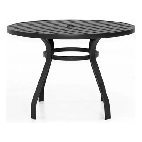 Mesa 1,00m Tampo de Alumínio para Jardim Piscina Sala Externa