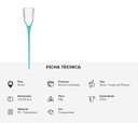 Ver imagem 1 de Kit 2 Taças para Espumante Enterra na Areia Praia 210ml Cor:verde Bebê