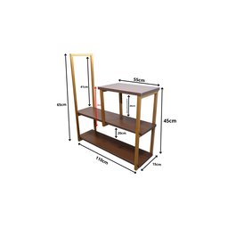 Nicho TRIPLO metalon 110X15 AMAD ESCURO/DOURADO  METALICO 03 - 2