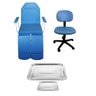 Kit Podologia Básico Azul Maca Mocho e Bandejas Fiscomed Kit para Podologia - 1