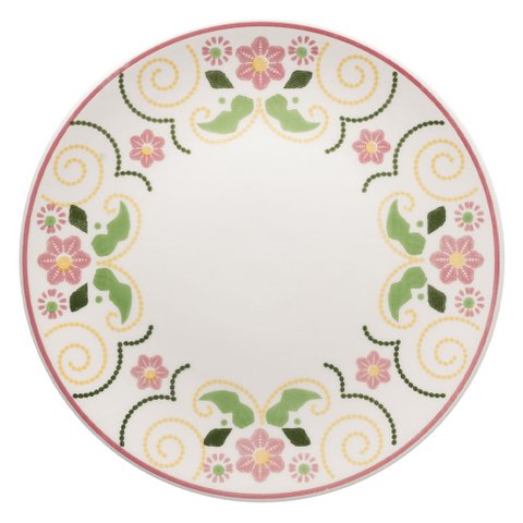 Kit 2 Pratos de Sobremesa Unni Lima Oxford® Cerâmica 19 Cm