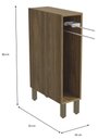 Ver imagem 2 de Armário de Cozinha Balcão Toalheiro 20cm com Pés M620 Botanic Kappesberg