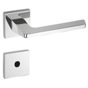 Ver imagem 1 de Fechadura de Porta Quadra Haga Sara 55mm Banheiro / Wc - Cromado