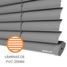 Premier Persiana Pvc 25mm 160x160 Chumbo - 1