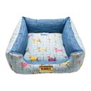 Ver imagem 3 de Cama para Cachorro Quadrada Impermeavel Luppet Azul Pets - Gg