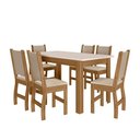 Ver imagem 2 de Mesa de Jantar Bellagio 6 Lugares com Cadeira Clara