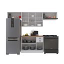 Ver imagem 5 de Cozinha Modulada Completa Americana 100% MDF 280cm com Rodapé Provence Multimóveis Crink-CPL012