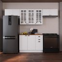 Ver imagem 1 de Cozinha Modulada Completa Americana 100% MDF 280cm com Rodapé Provence Multimóveis Crink-CPL012