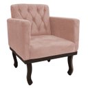 Ver imagem 6 de Kit Diva Recamier Diana 185cm Lado Direito e 01 Poltrona Classic Suede - Doce Sonho Móveis RECAMIER