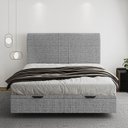 Ver imagem 7 de Cama Queen Flutuante Baú Cabeceira 160cm Fly S05 Linho Cinza - Mpozenato