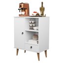 Ver imagem 2 de Aparador 1 Porta Cantinho do Café Balcão Buffet Retrô Sala