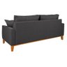 Sofá Beny Living Pés e Base de Madeira Linho Império Estofados - 5