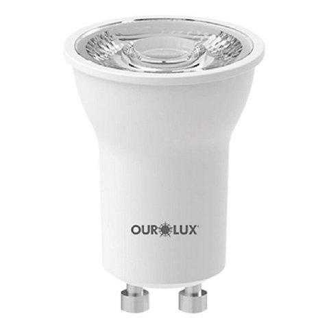 Lâmpada Ourolux Led Mini Dicroica Mr11 Gu10 Bivolt 4w Cor da Luz 6500k