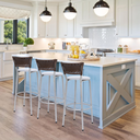 Ver imagem 6 de Kit 3 Bancos Alto Tamborete para Balcão Junco Argila Àrea de Lazer Ilha Bancada bar Churrasqueira