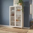 Ver imagem 2 de Cristaleira 90x148,5cm com 2 Portas de Vidro e 3 Prateleiras Branco BH09
