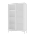 Ver imagem 4 de Cristaleira 90x148,5cm com 2 Portas de Vidro e 3 Prateleiras Branco BH09
