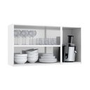Ver imagem 3 de Armário de Cozinha de Aço Aéreo Triplo 105cm Rose Multimóveis CR6087 Branco