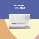 Ver imagem 4 de Armário de Cozinha de Aço Aéreo Triplo 105cm Rose Multimóveis CR6087 Branco