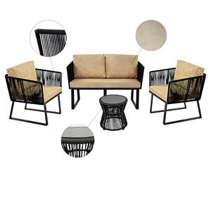 CONJUNTO DE ÁREA 01 NAMORADEIRA E 02 POLTRONAS - ELOA