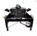 Ver imagem 2 de Churrasqueira Fogareiro a Álcool Chapa Ferro Multi P/ Mesa10