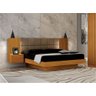 Cama de Casal Queen Size Braga com Mesa de Cabeceira e Painel Almofadado Leifer Moveis Cinamomo, Jol - 3