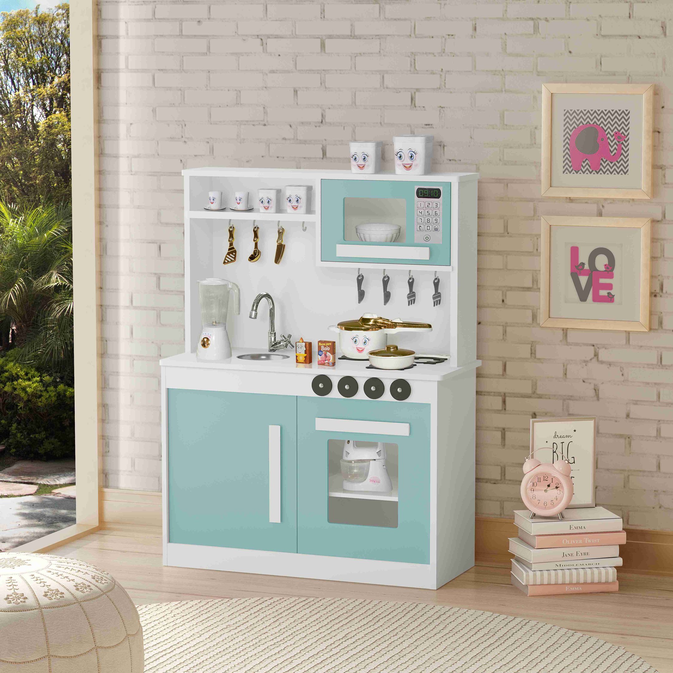 Cozinha Perfeita Infantil 100% MDF Menta Potente | MadeiraMadeira