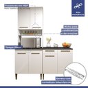 Ver mais imagens de Cozinha Completa Niterói 6 Portas 1 Gaveta Kaiki Móveis