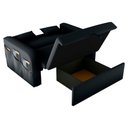 Ver imagem 4 de Sofá Cama Aster 2 Lugares 140cm Preto Veludo Inca Baú Matrix