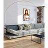 Quadro Decorativo Canvas Moldura Filete Jesus Cristo Sagrado Coração Gg - 2