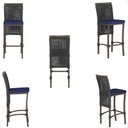 Ver imagem 5 de Mesa Bistro e 4 Banquetas Roma Marrom, Corda Náutica 10