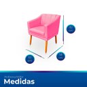 Ver imagem 6 de Kit com 2 Cadeiras Poltrona para Sala Moderna e Versátil Millie Corino
