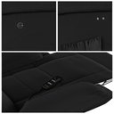 Ver imagem 6 de Poltrona do Papai Reclinável Melim Power Touch Massagem Pu Preto Fh1 - D'Rossi