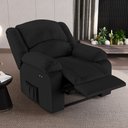 Ver imagem 2 de Poltrona do Papai Reclinável Melim Power Touch Massagem Pu Preto Fh1 - D'Rossi