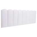 Ver imagem 1 de Cabeceira Queen Kit 8 Placas Modelo Nuvem - Courino Branco